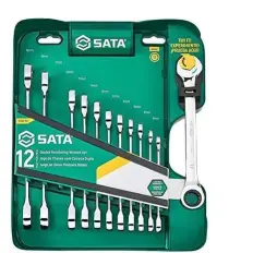 Jogo Chave Combinada Catraca Speedy 8 A 19mm 12 Peças SATA ST09066-02