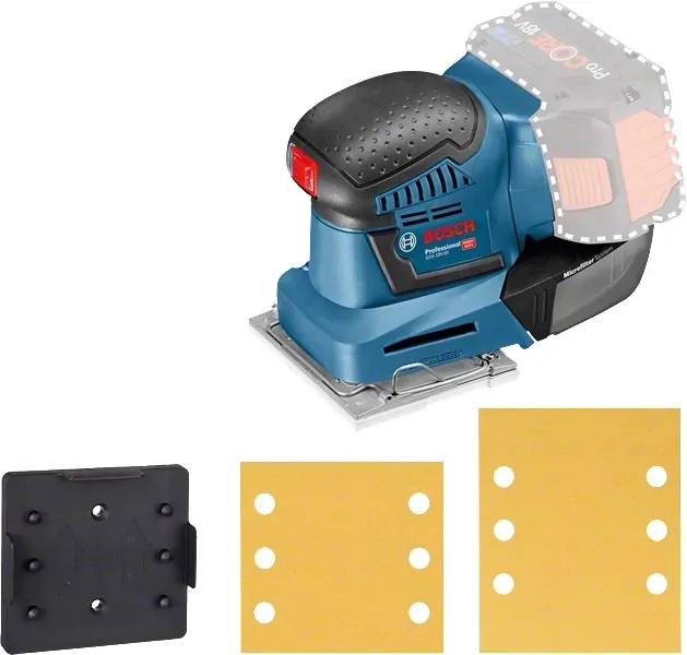 Lixadeira Vibratória a Bateria 18V Bosch GSS 18V-10 sem Bateria e Carregador