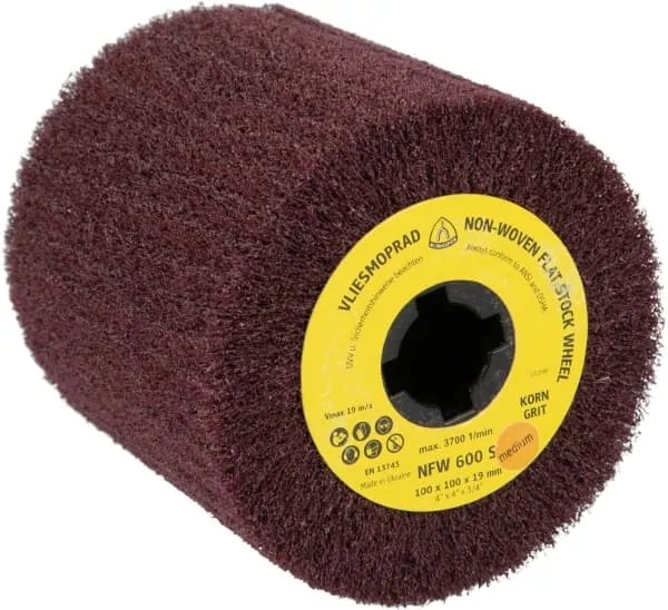 RODA DE MANTA ABRASIVA 100 X 100 X 19 NFW 600 S MEDIO KLINGSPOR