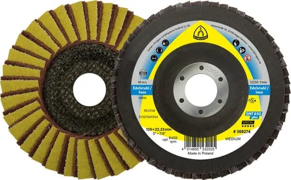 DISCO FLAP SMT 850 COMBINADO 4.1/2 G-120 MUITO FINO KLINGSPOR