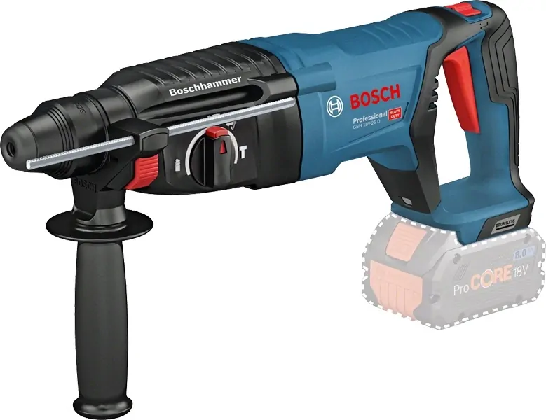 Martelo Perfurador a Bateria 18V SDS-Plus GBH 18V-26D Bosch sem Bateria e Carregador