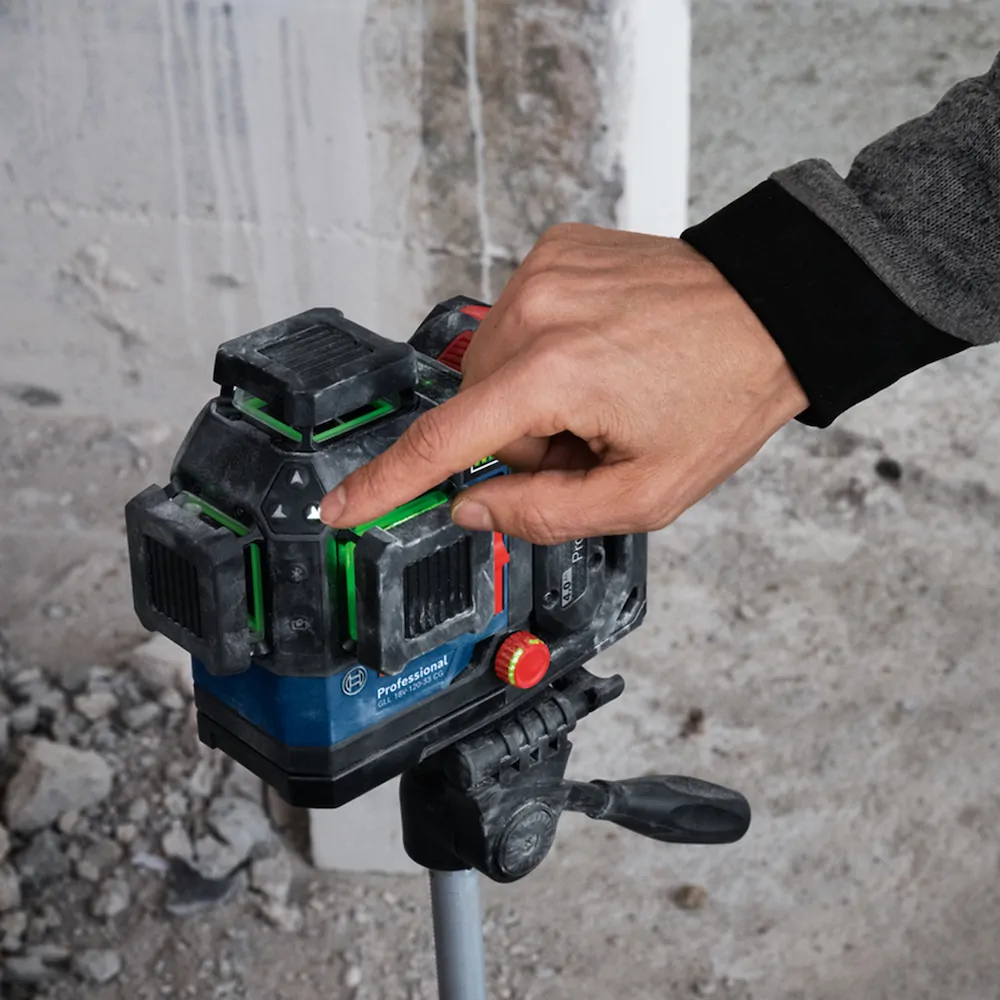 Nível a Laser c/ Receptor LR7 Bosch GLL 18V-120-33 CG