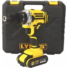 Parafusadeira e Furadeira de Impacto 3/8Pol. 20V com Bateria 1,3Ah Carregador Bivolt e Maleta LYNUS-PFL-20CI
