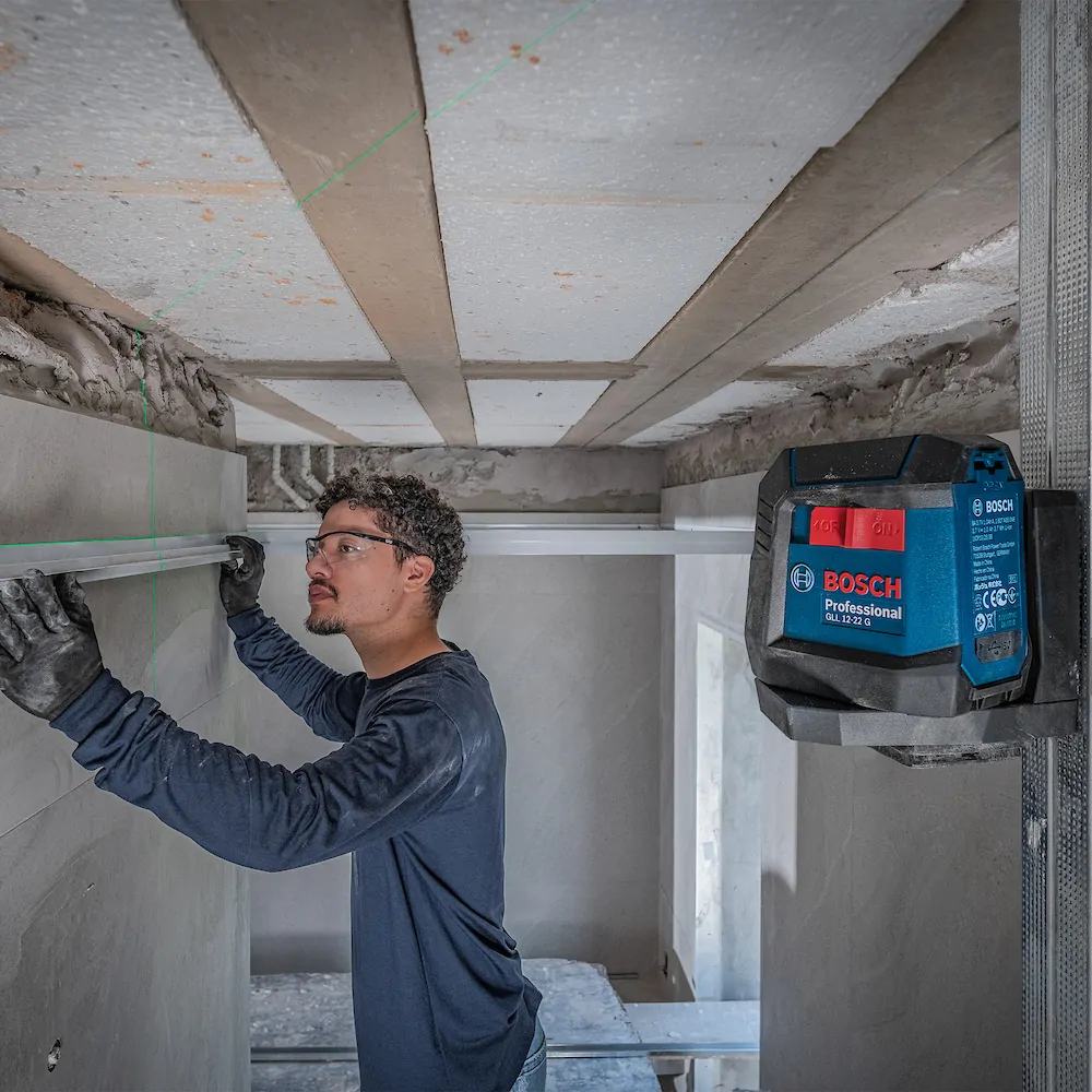 Nível a Laser de Linhas Verdes 12m GLL 12-22 G Bosch