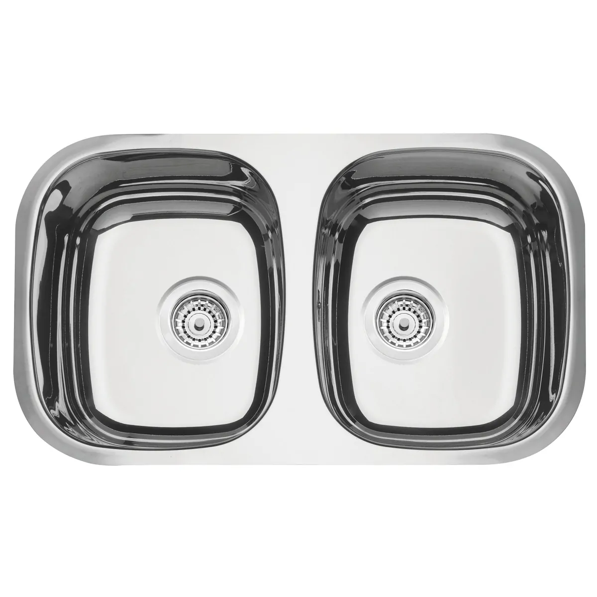 Cuba dupla em aço inox alto brilho 77x45 cm 94030203 TRAMONTINA