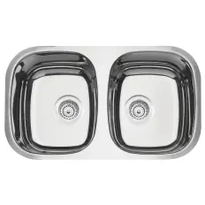 Cuba dupla em aço inox alto brilho 77x45 cm 94030203 TRAMONTINA