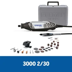 Micro Retífica com Kit 30 Acessórios 2 Acoplamentos e Maleta F0133000PS 3000 DREMEL
