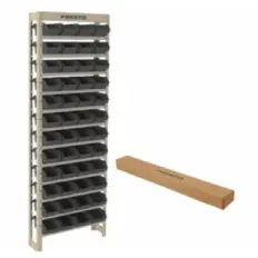 Kit Estante Gaveteiro PrÃ¡tica 48/3 Preta