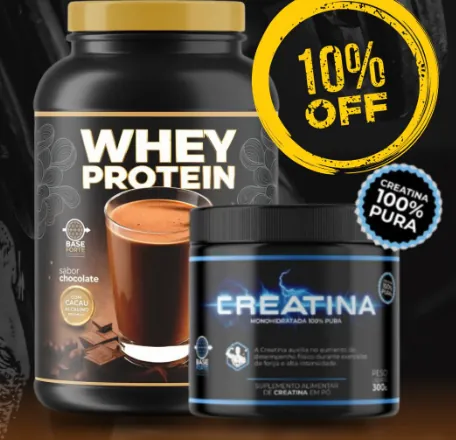 Combos performance - Whey protein + creatina - Base Forte Suplementos 