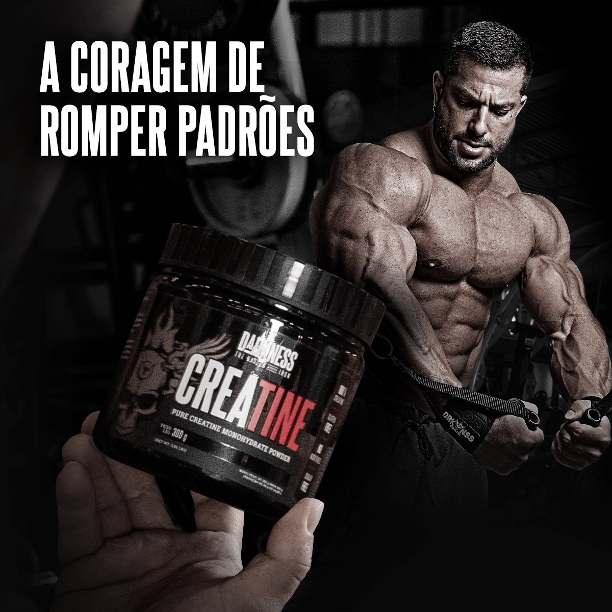 Creatine Darkness 100% Pura Monohidratada Pote 300g - Integralmédica 