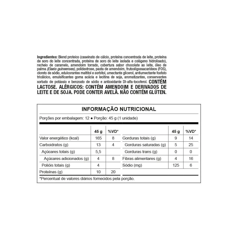 Nutrata Caramel Protein Display 12 Barras de 45g