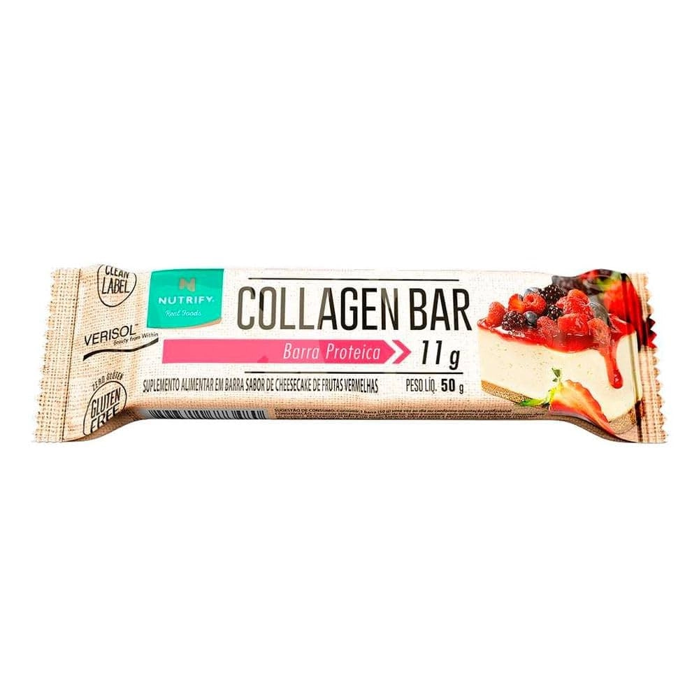 Collagen bar cheesecake de frutas vermelhas - OUTLET ( Validade 30.10.2025 )