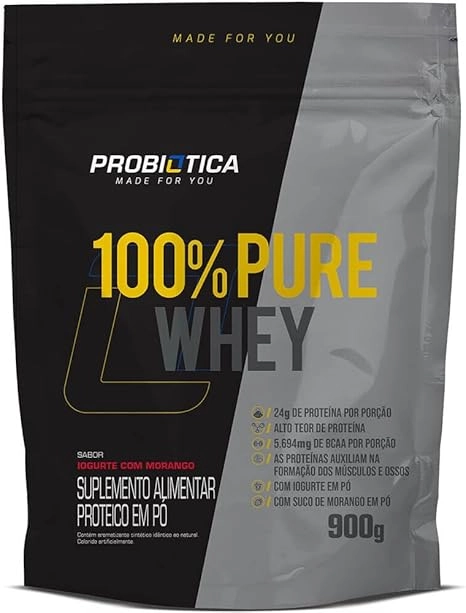 100% Pure Whey Protein Refil 900g - Probiotica