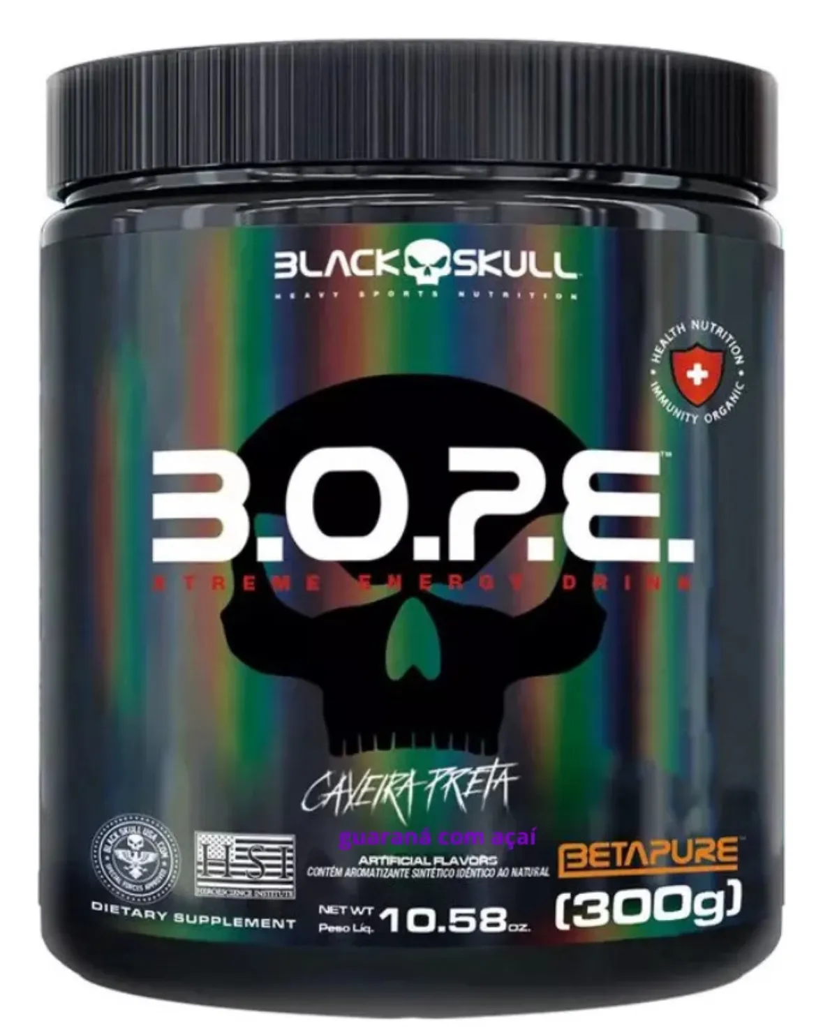 BOPE - pré treino - Black Skull - 300g