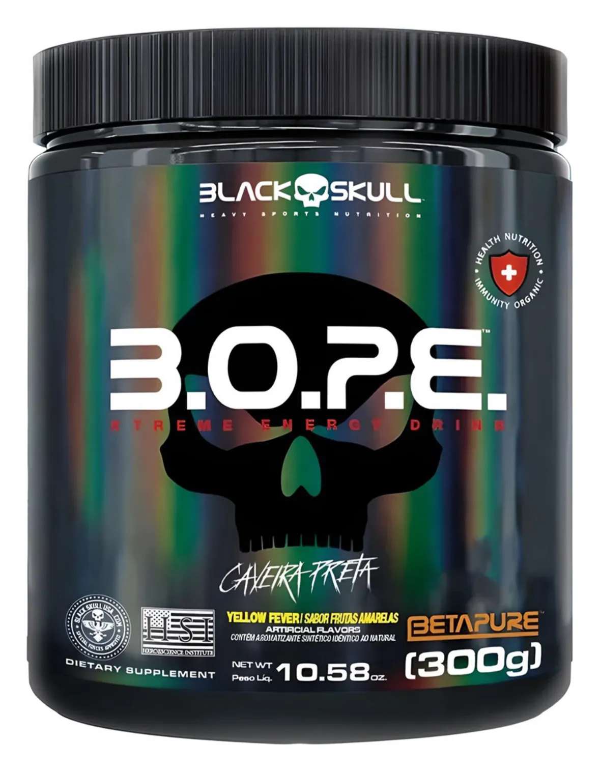 BOPE - pré treino - Black Skull - 300g