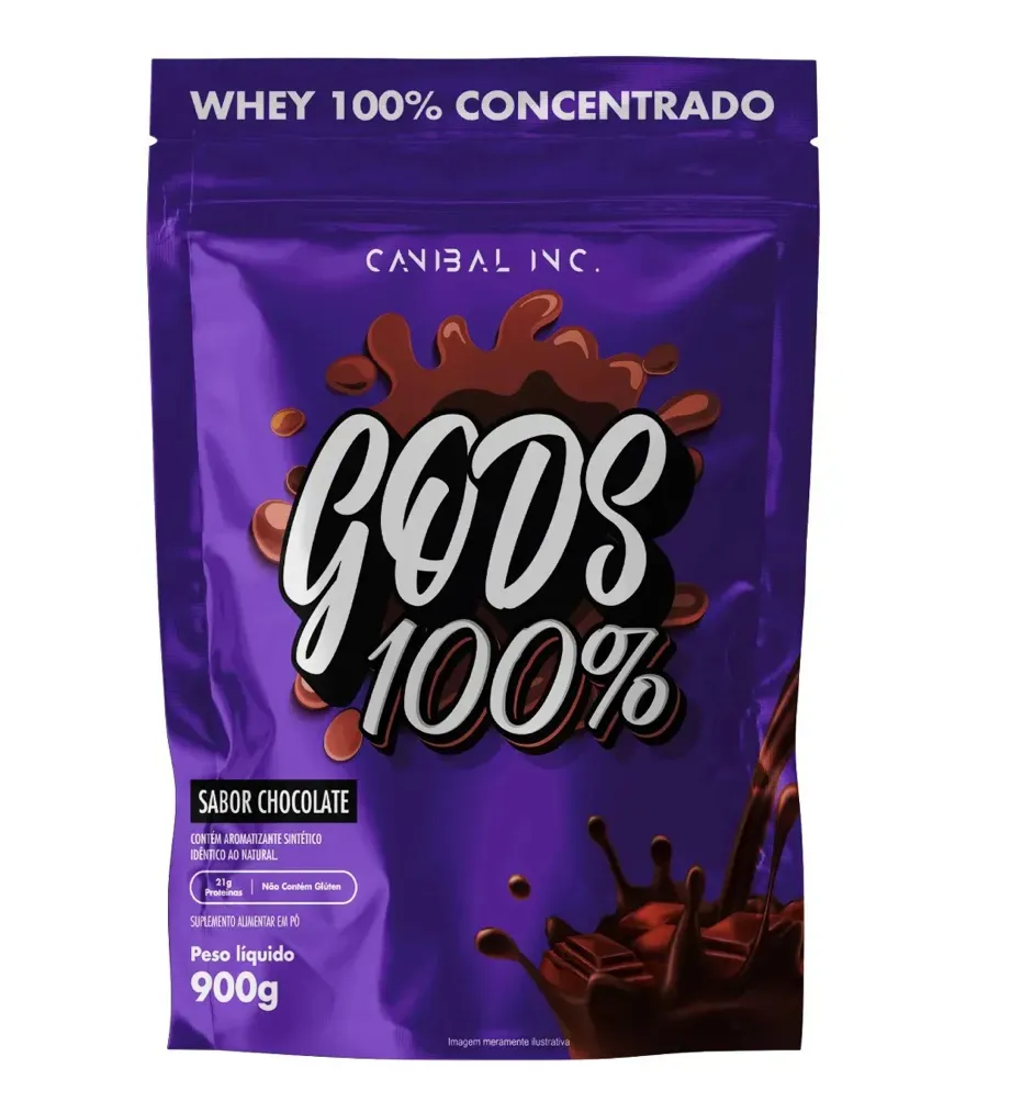 Gods Whey Protein 100% concentrado Refil 900g