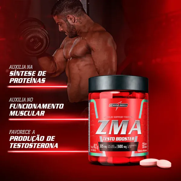 ZMA Testo Booster Pote 60 Cápsulas - Integralmedica