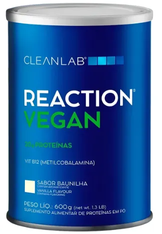 Reaction Vegan - Baunilha 600g - CleanLab