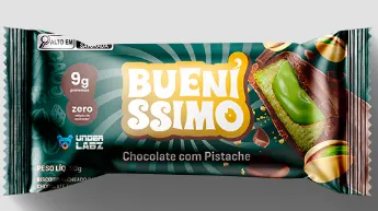 Barra de proteína Baked Bar Bueníssimo - Display com 12uni - Under Labz 