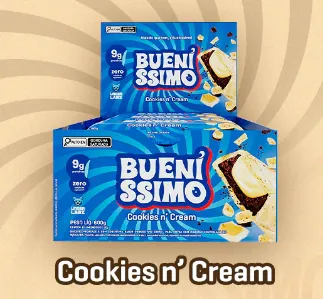 Barra de proteína Baked Bar Bueníssimo - Display com 12uni - Under Labz