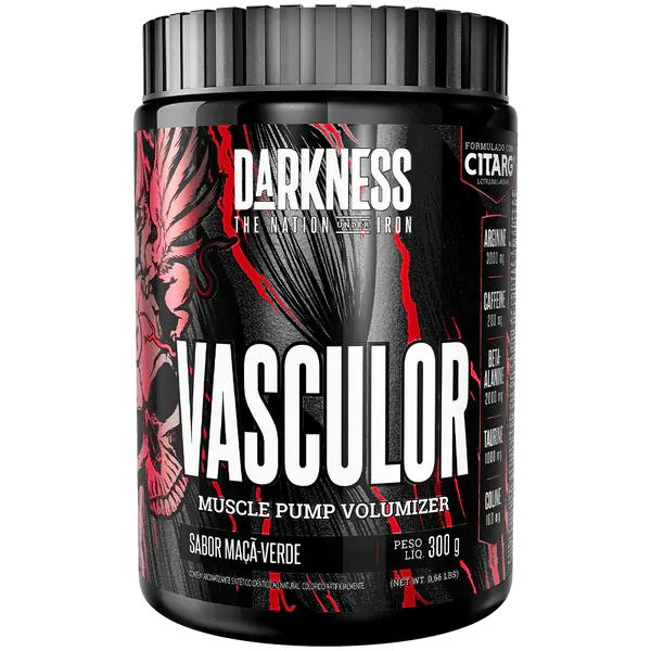 Vasculor Muscle Pump Volumizer Pote 300g Darkness | integralmedica ( Vencimento 30.07.2026 )
