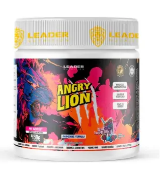 Pré treino Angry Lion - Leader Nutrition 450g - OUTLET VENC 30/07