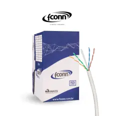 Cabo de Rede - Linha Premium - 4P U/UTP - 23AWG - CAT 6 HD-LSZH- Fconn - Vermelho