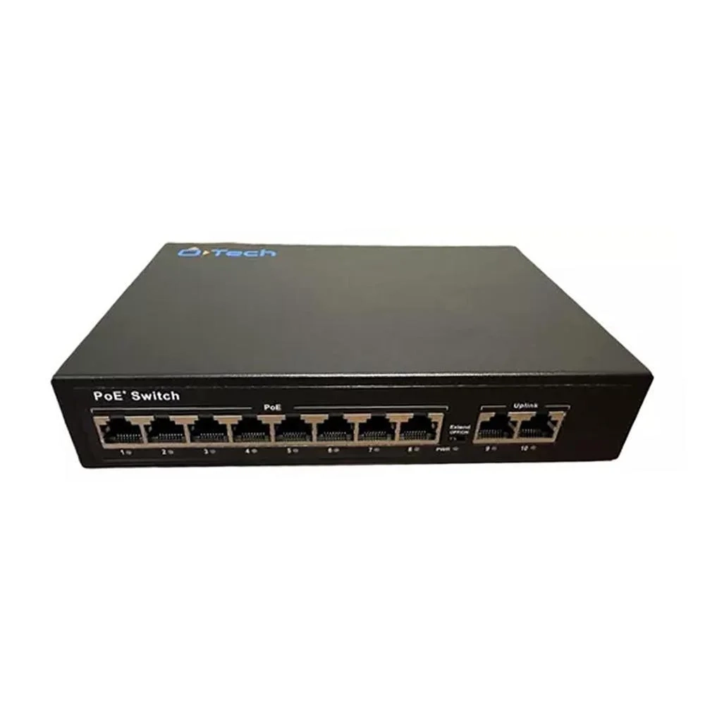 Switch 8X 10/100M POE 15,4/30W - HOE3038 - Até 250m - Terzian