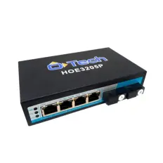 Switch O-tech HOE3205P - PoE - 4 Portas GIGA + 2 Portas de Fibra SM 20KM SC - Terzian