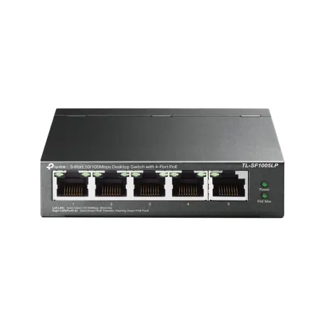 Switch Fast Ethernet de Mesa de 5 Portas com 3 Portas PoE - TP Link