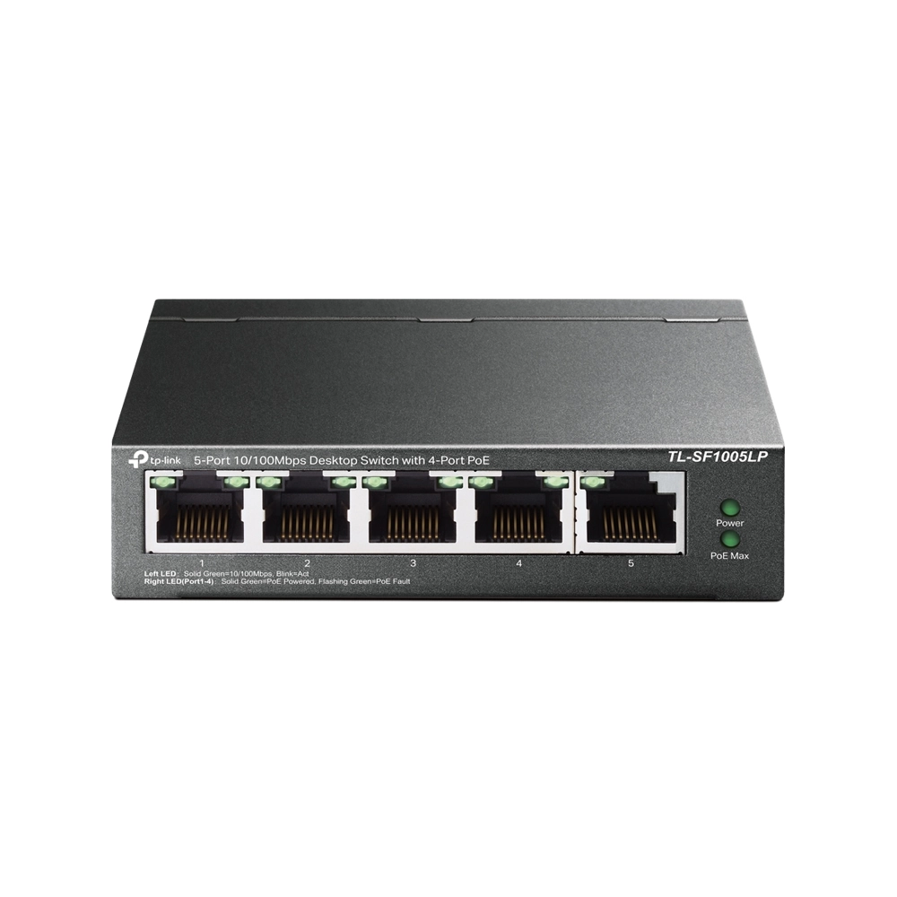 Switch Fast Ethernet de Mesa de 5 Portas com 3 Portas PoE - TP Link