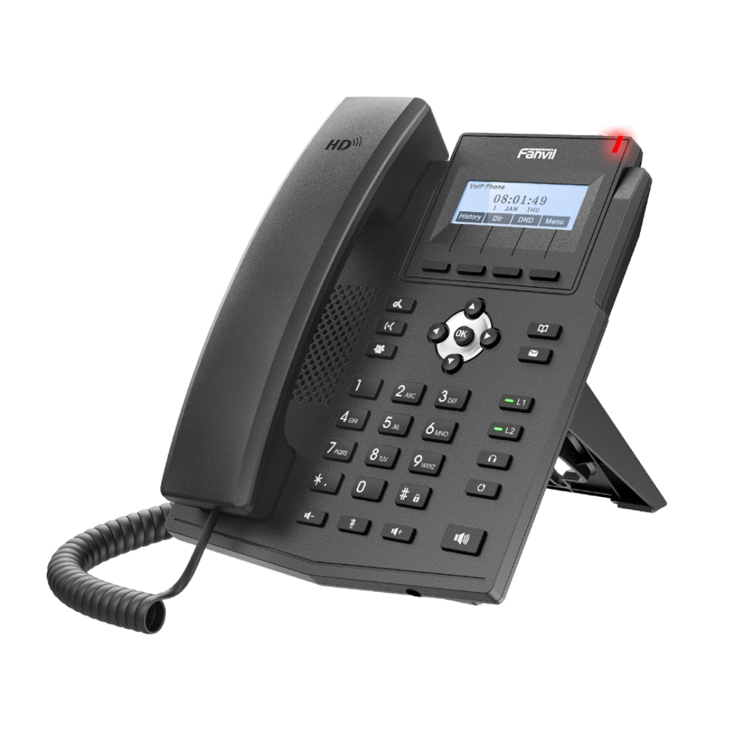 Telefone IP X1S - FAST ETHERNET, s/POE e c/Fonte - Fanvil