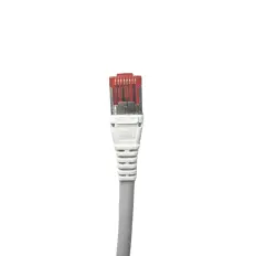 Patch Cord - S/FTP Cat. 6A BLINDADO - LSZH - R&M - 1m - Cinza