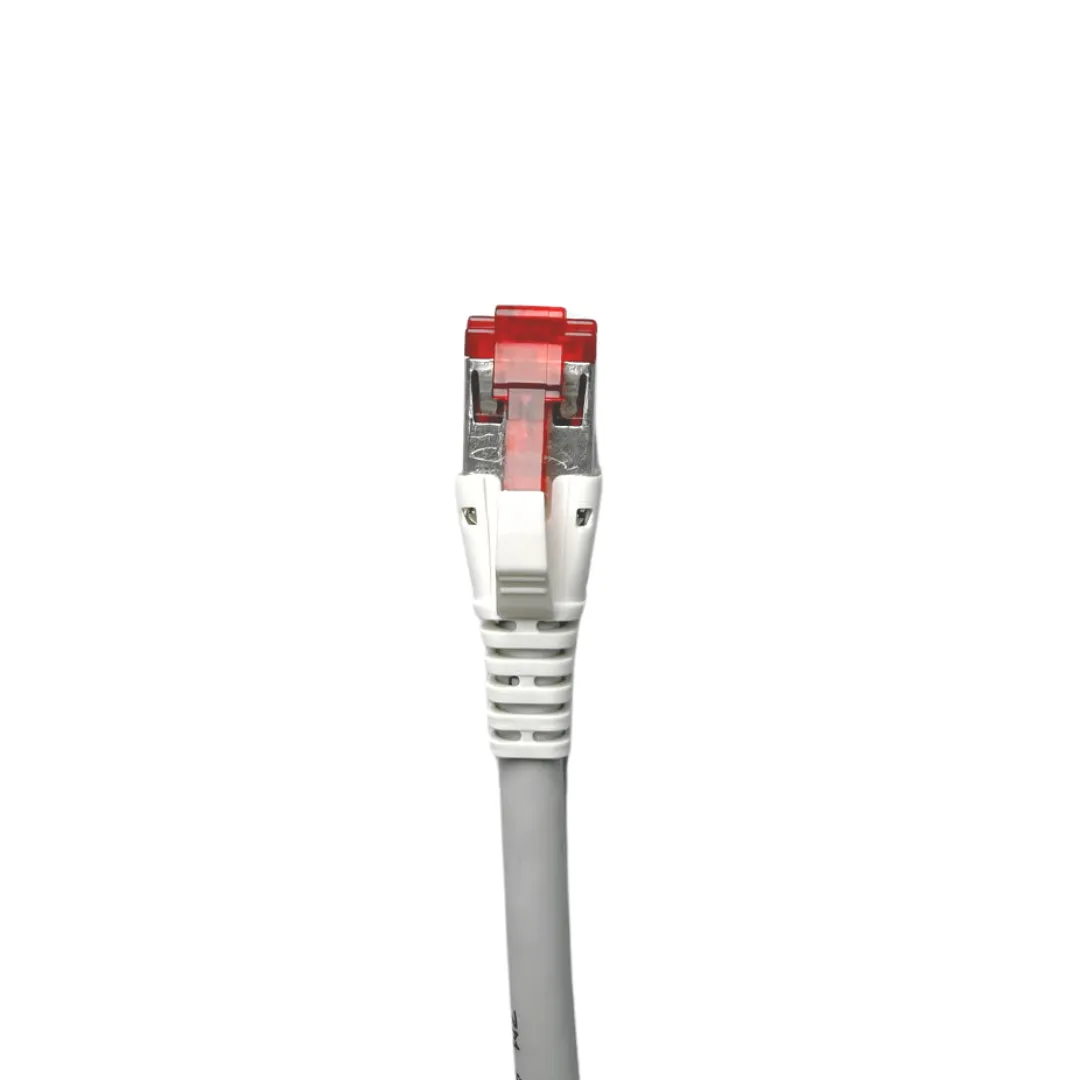 Patch Cord - S/FTP Cat. 6A - Blindado - LSZH - R&M - 0,5 m - Cinza - Kit com 5 Unidades