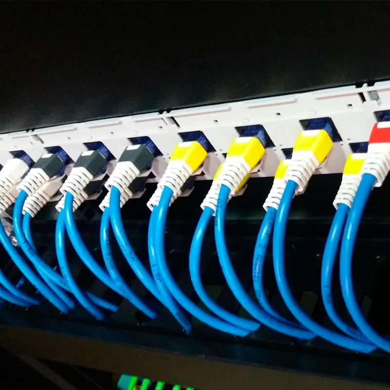 Clip Color - Coding p/ Patch Cord - RJ45 - R&M - Vermelho - Kit com 20 Unidades