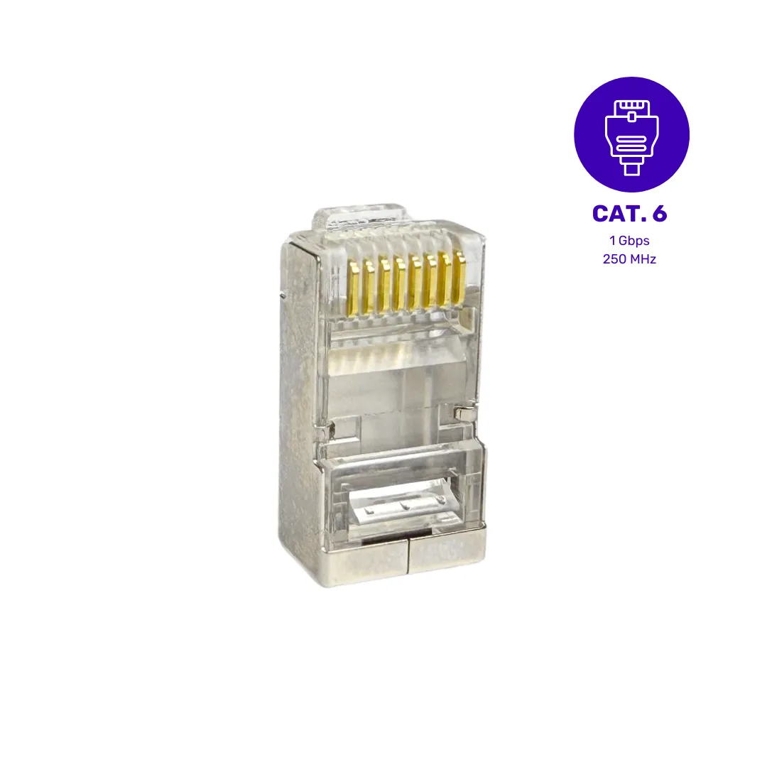 Conector Cat. 5e - FTP - RJ45 - Fconn - Kit com 10 Unidades