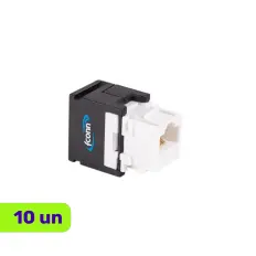Conector Keystone - UTP CAT 6A - Fconn - Kit com 10 Unidades
