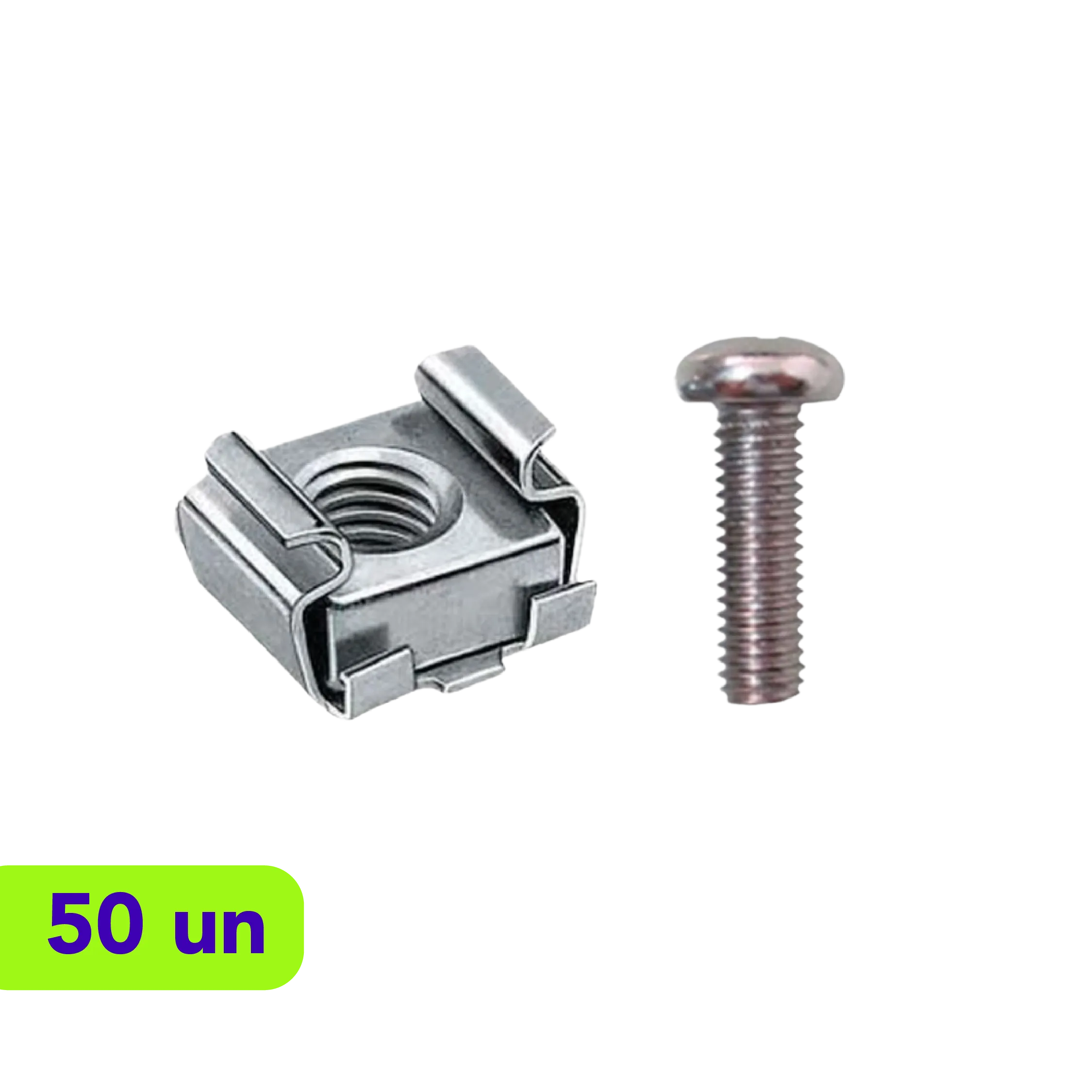 Porca Gaiola - Kit com 50 Unidades
