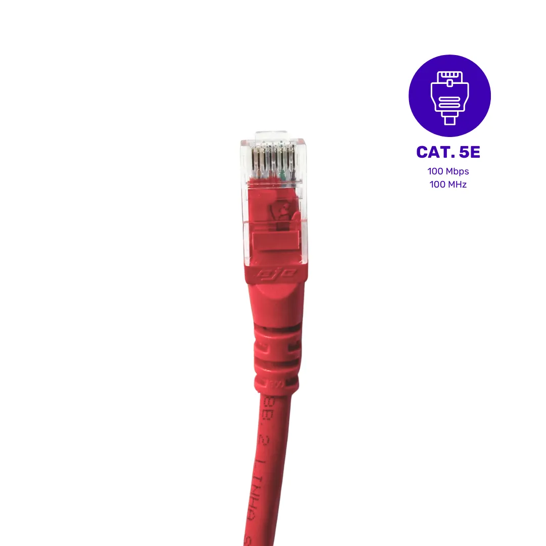 Patch Cord U/UTP Cat5e - CMX - 2,5m - Vermelho