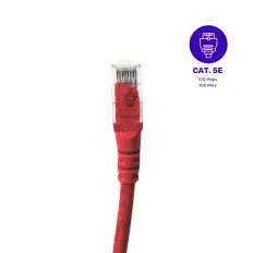 Patch Cord U/UTP Cat5e - CMX - 2,5m - Vermelho