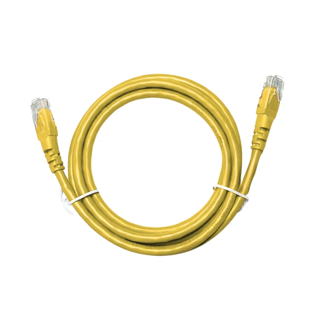 Patch Cord U/UTP LSZH Cat5e - 1m - Amarelo