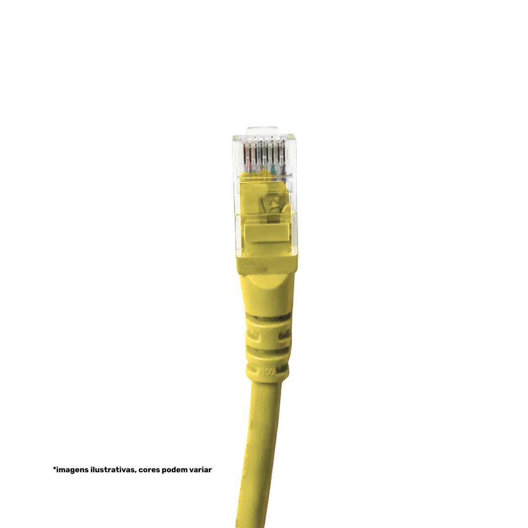 Patch Cord UTP - LSZH - Cat.6 - 2,5m - Amarelo 