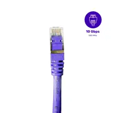 Patch Cord Blindado Cat.6A FTP LSZH - Fconn - 1,5m - Roxo