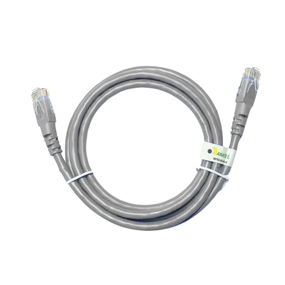 Patch Cord - Slim - UTP - CMX - Cat.6 - Fconn - 1m - Cinza - Kit com 5 Unidades