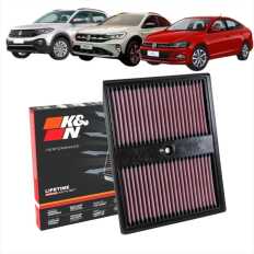 Filtro De Ar Esportivo K&N Nivus, Up, Polo, Golf, Virtus, T-Cross 2015 A 2021