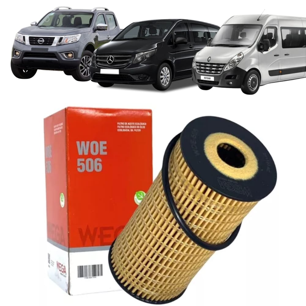 Filtro De Óleo Frontier, Master, Vito 2013 a 2022 | Garcia