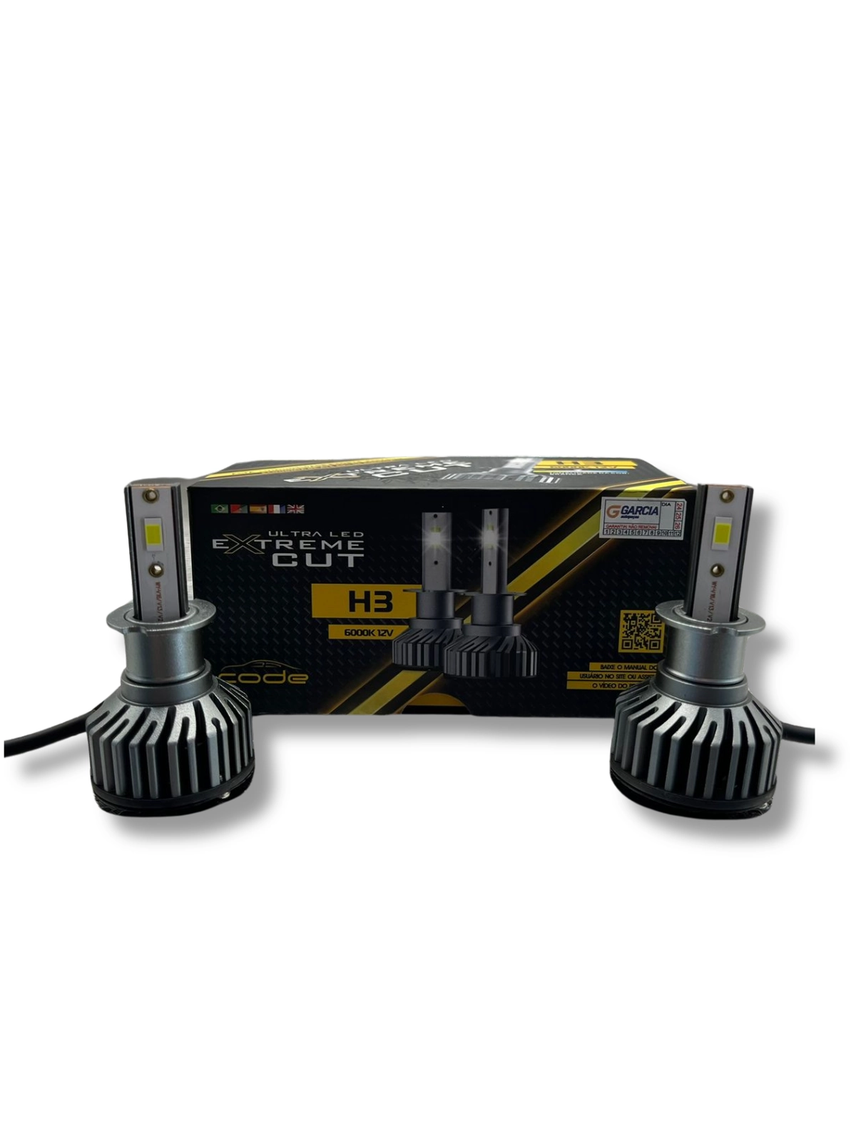 Kit Lâmpada Par Ultra Led Extreme Cut H3 6000k 12v