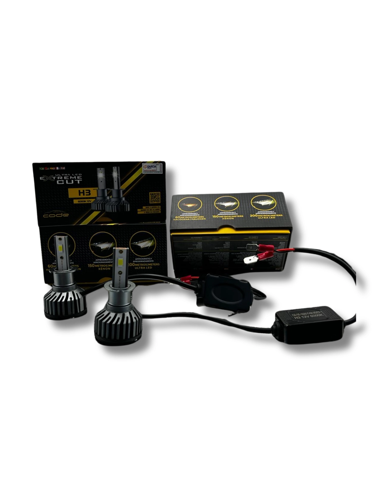 Kit Lâmpada Par Ultra Led Extreme Cut H3 6000k 12v