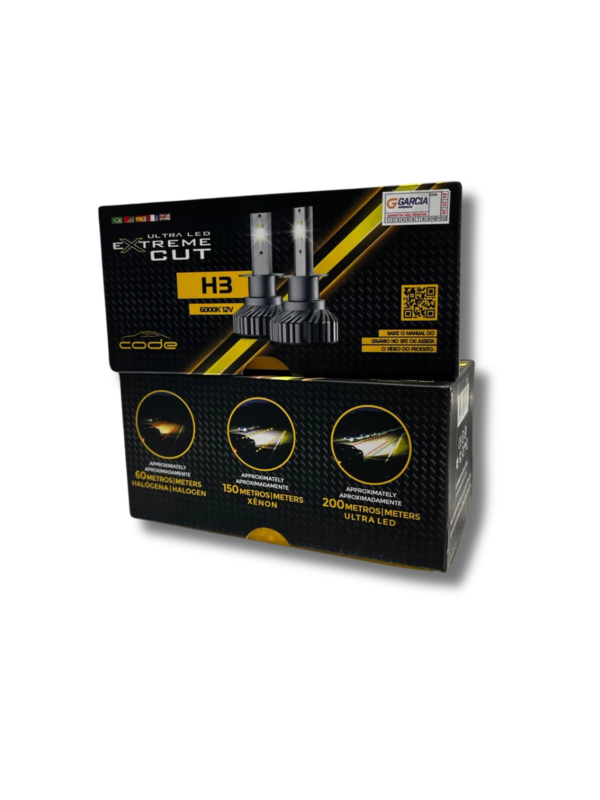 Kit Lâmpada Par Ultra Led Extreme Cut H3 6000k 12v
