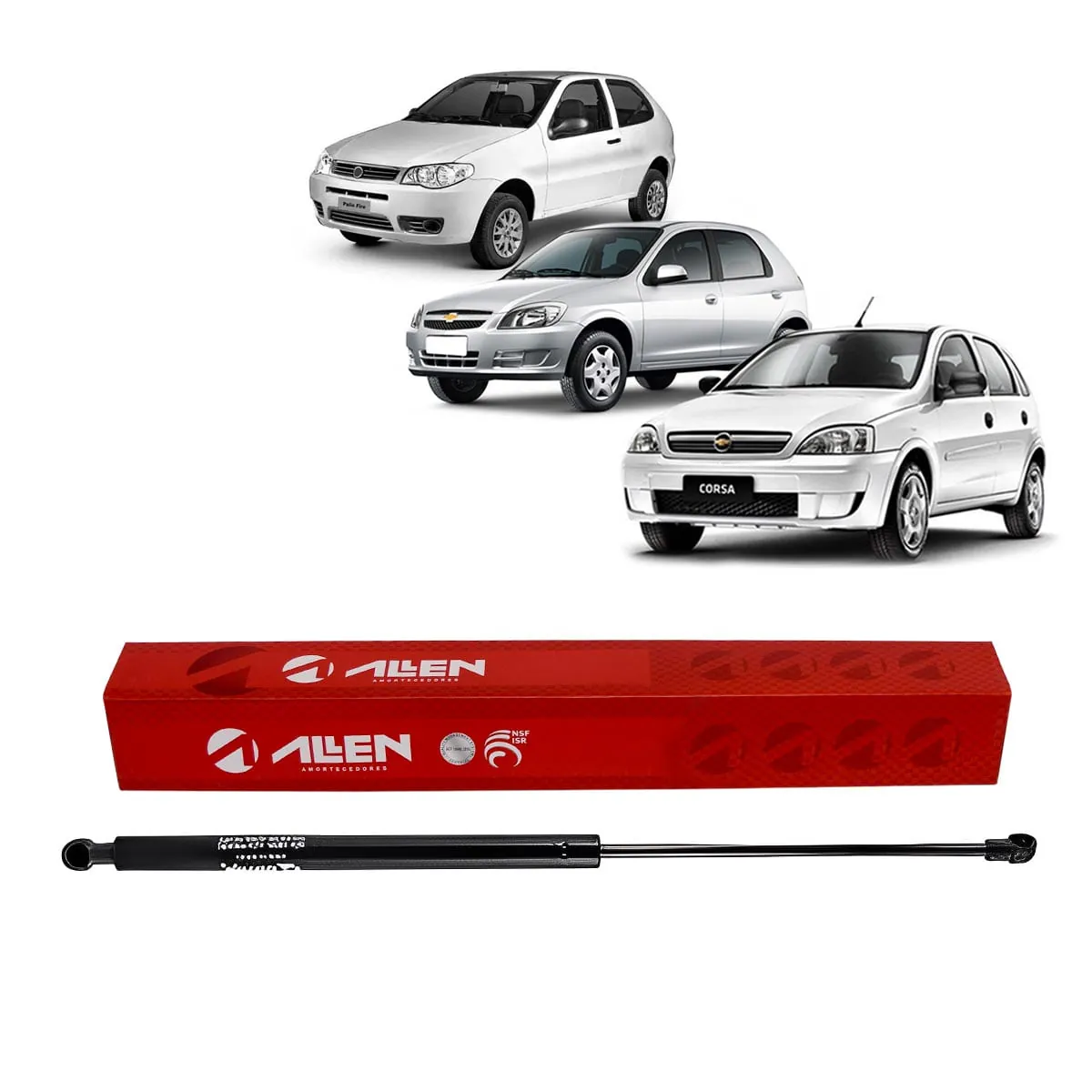 Amortecedor A Gás Tampa Traseira Gm Celta Corsa Fiat Palio